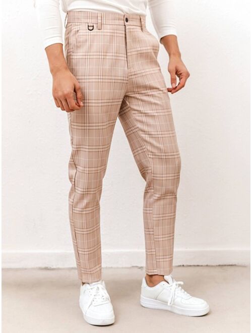 Shein Men Plaid Tailored Pants