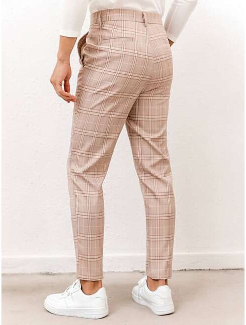 Shein Men Plaid Tailored Pants