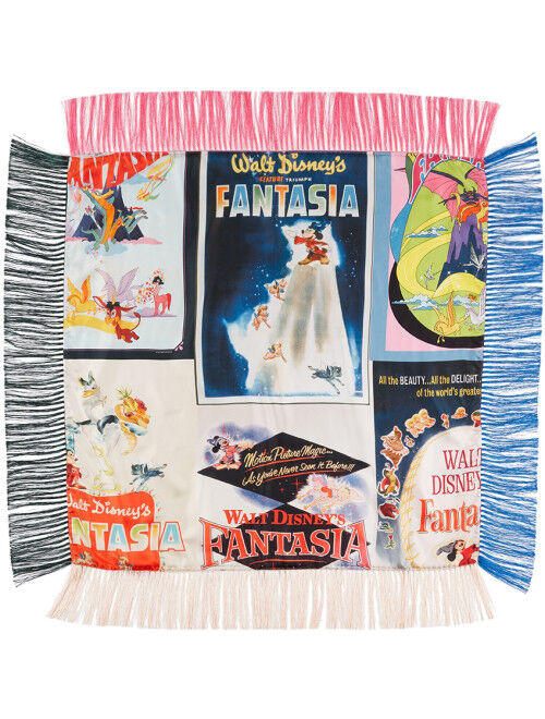 Stella McCartney Multicolor Fantasia Poster Print Scarf