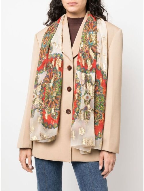 ETRO paisley-print silk scarf