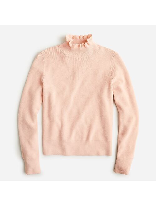 J.Crew Ruffleneck merino wool sweater