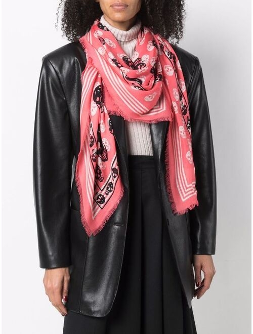 Alexander McQueen skull-print biker scarf