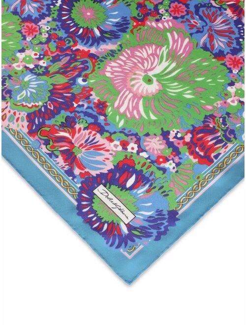 Dolce & Gabbana floral-print silk scarf