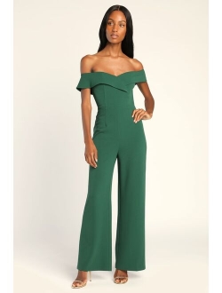 Love Me Tomorrow Black Off-the-Shoulder Wide-Leg Jumpsuit