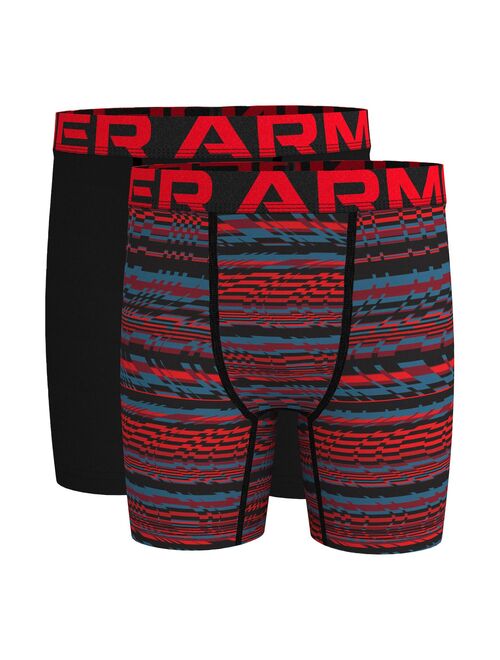 Boys 8-20 Under Armour 2-Pack Iridescent Camo Boxer Briefs