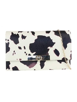 Girly Handbags Womens Animal Print Clutch Bag