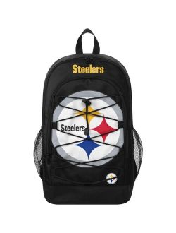 FOCO Pittsburgh Steelers Big Logo Bungee Backpack