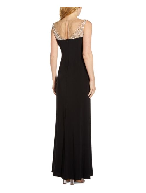 Adrianna Papell Embellished Jersey Gown