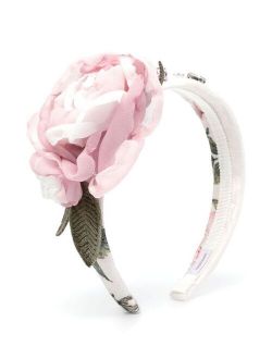 flower-embellished head band