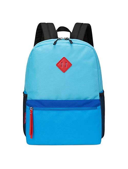 HawLander Little Kids Backpack for Boys Toddler School Bag Fits 3 to 6 years old, 15 inch, Green Blue