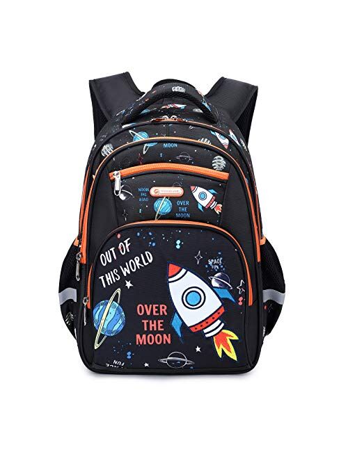 Cusangel Kids Backpack for Boys Elementary Kindergarten Preschool School Bag 16 inch Multifunctional Cute Large Capacity