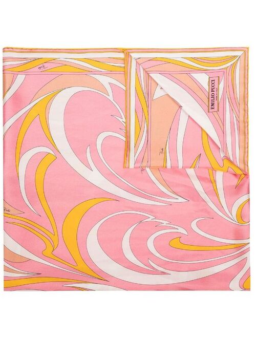 PUCCI Nuages-print silk scarf