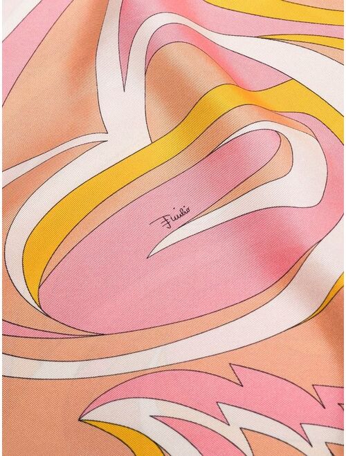 PUCCI Nuages-print silk scarf