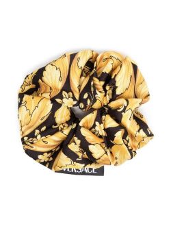 Kids Barocco-print logo-tag scrunchie