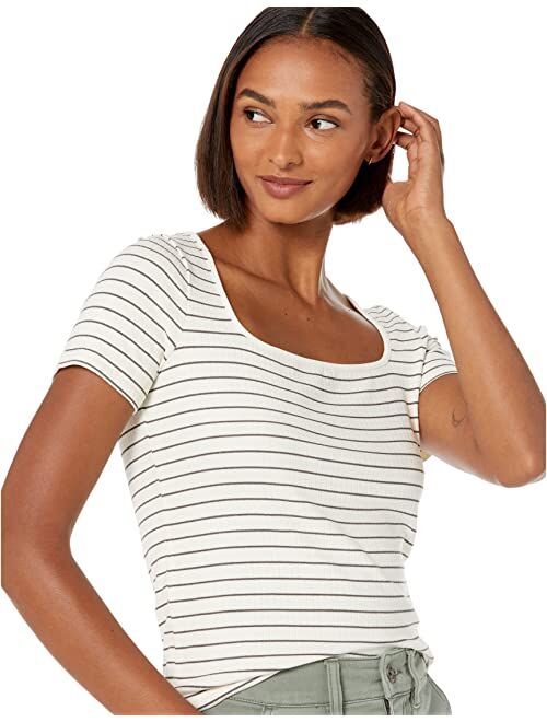 Madewell Ribbed Square-Neck Crop Top