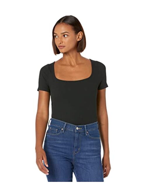 Madewell Ribbed Square-Neck Crop Top