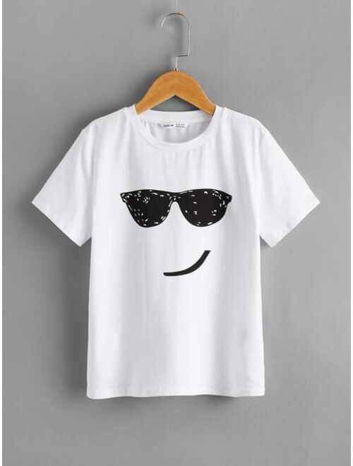 SHEIN Boys Cartoon Graphic Tee