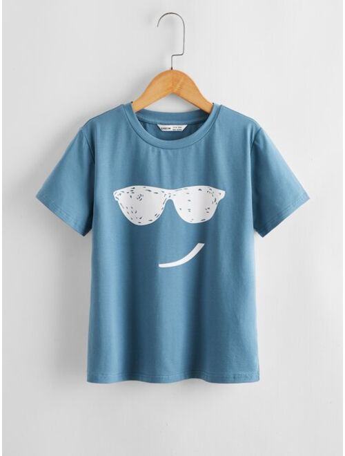 SHEIN Boys Cartoon Graphic Tee