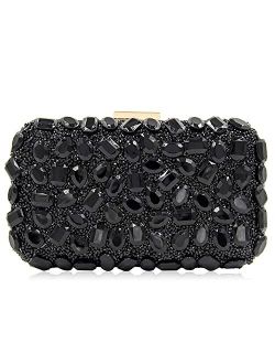 Clutch Purses For Women, Crystal Clutches Evening Bags Gemstone Clutch Purse For Wedding Party