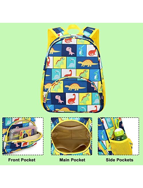 BTOOP Toddler Backpack for Boys Waterproof 3D Cute Kids Backpack Preschool Schoolbag Nursery Daycare Elementary (Planet -Green)