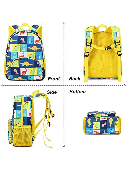 BTOOP Toddler Backpack for Boys Waterproof 3D Cute Kids Backpack Preschool Schoolbag Nursery Daycare Elementary (Planet -Green)