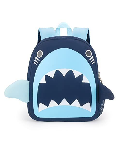 Avovo Kids Backpack Boys Kindergarten Shark Backpack Toddler 3-5 Boys with Chest Strap