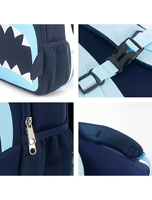 Avovo Kids Backpack Boys Kindergarten Shark Backpack Toddler 3-5 Boys with Chest Strap