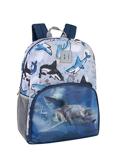 Trail Maker Picture Changing Lenticular Dinosaur Backpack for Boys Elementary and Middle School Hologram Backpack