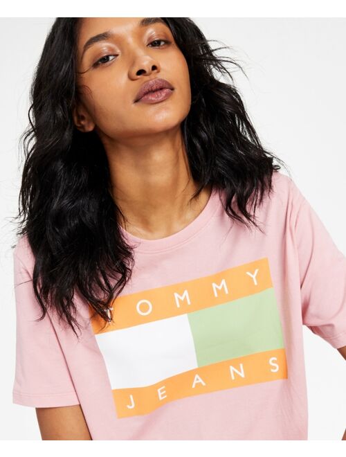 TOMMY JEANS Women's Color Flag Logo T-Shirt