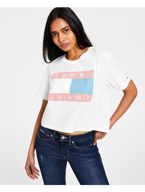 TOMMY JEANS Women's Color Flag Logo T-Shirt