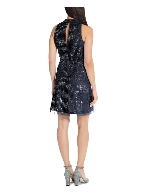 Adrianna Papell Embellished Blouson Dress