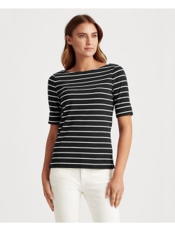 Lauren Ralph Lauren Striped Boatneck Top