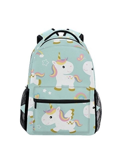 Senya Hedgehog School Backpack for Boys Girls Bookbag Travel Bag