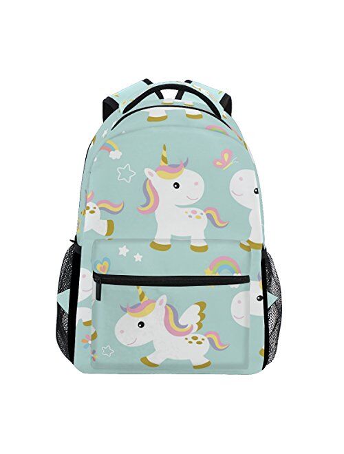 Senya Hedgehog School Backpack for Boys Girls Bookbag Travel Bag