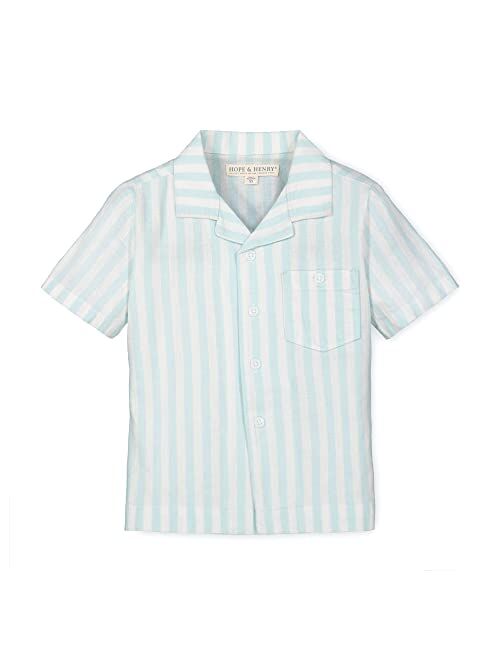 Hope & Henry Boys' Short Sleeve Button Down Shirt