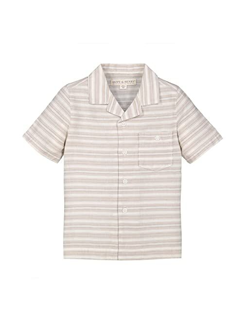 Hope & Henry Boys' Short Sleeve Button Down Shirt