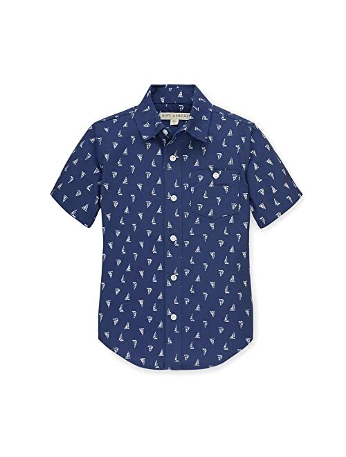 Hope & Henry Boys' Short Sleeve Button Down Shirt