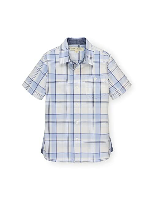 Hope & Henry Boys' Short Sleeve Button Down Shirt