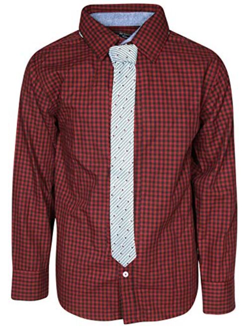 Ben Sherman Boys Shirt Casual Long Sleeve Button Down Collared Shirt (Size: 8-18)