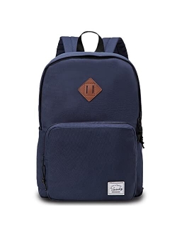 School Backpack,VASCHY Ultra Lightweight Backpack for Men Women Bookbag for Kids Teen Boys Girls White