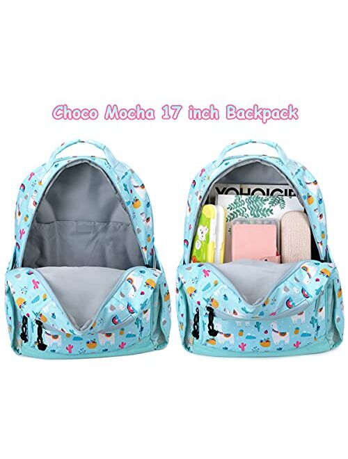 Choco Mocha 15-17 inch Boys School Backpack with Matching Coin Purse