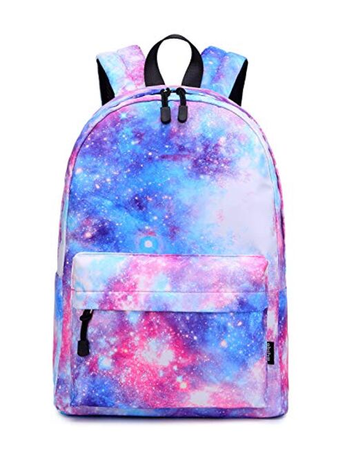 Abshoo Lightweight Water Resistant Galaxy Backpacks For Teen Girls Boys School Bookbags (Galaxy D)