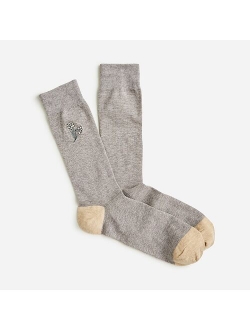 Critter Cotton Solid Crew Socks