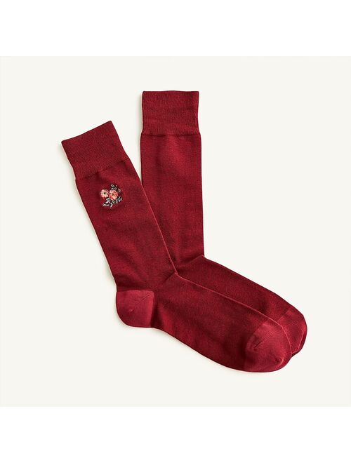 J.Crew Critter Cotton Solid Crew Socks