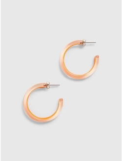 Chunky Enamel Hoop Earrings