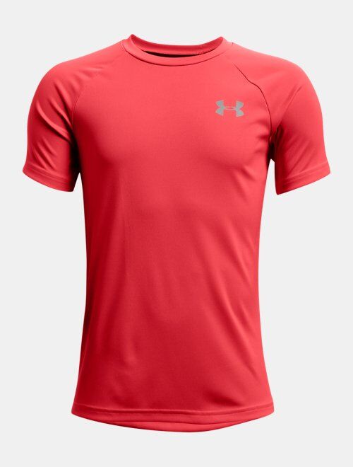 Under Armour Boys' UA Tech Reflective Wordmark Short Sleeve