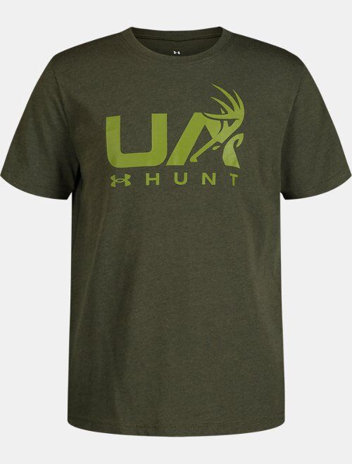 Under Armour Boys' UA Antler Logo Short Sleeve T-Shirt