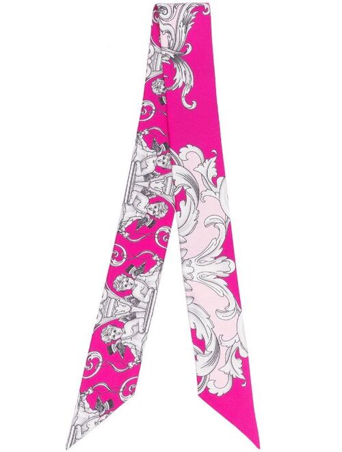 Versace silk Barocco-print foulard