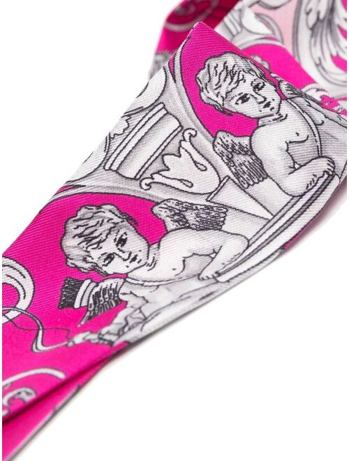 Versace silk Barocco-print foulard