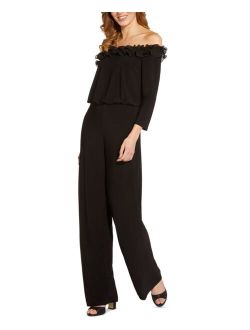 Ruffled Off-The-Shoulder Jumpsuit